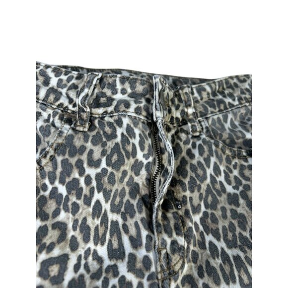 American Eagle Leopard Print Jegging Jeans Women's Sz 4 X -Short Ankle Stretch - Picture 4 of 13